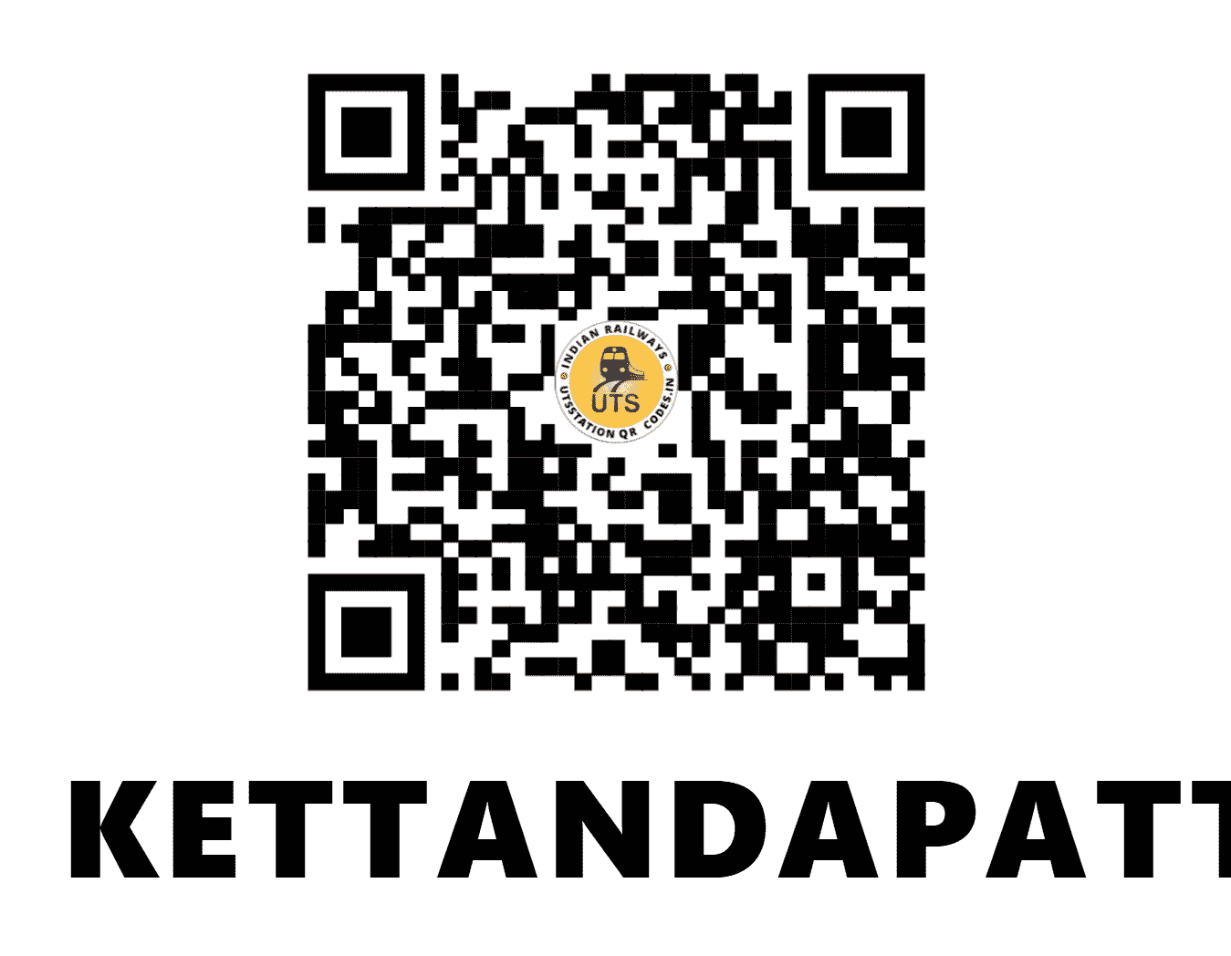 UTS QR Code for KETTANDAPATTI - KDY (SR - TAMIL NADU)